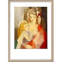 ローランサン　母子 今月の絵画は、5月の母の日に因んで、「マリーサンローランの